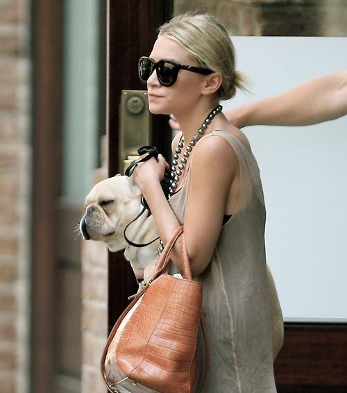 Ashley Olsen and Her Mystery Pooch