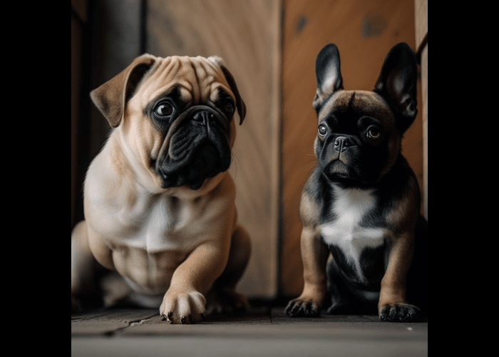 Pug VS French Bulldog